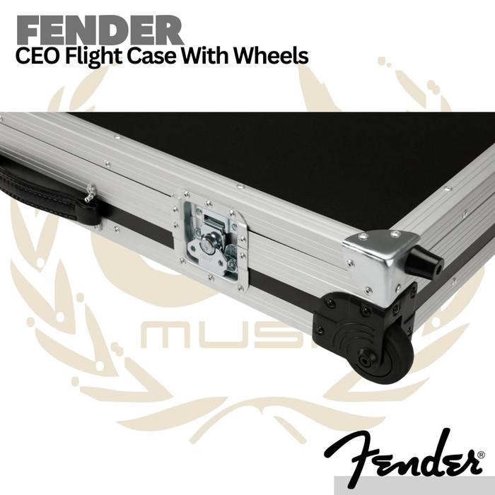 Fender CEO Flight Case w/ Wheels - Hardcase Koper Gitar Pesawat