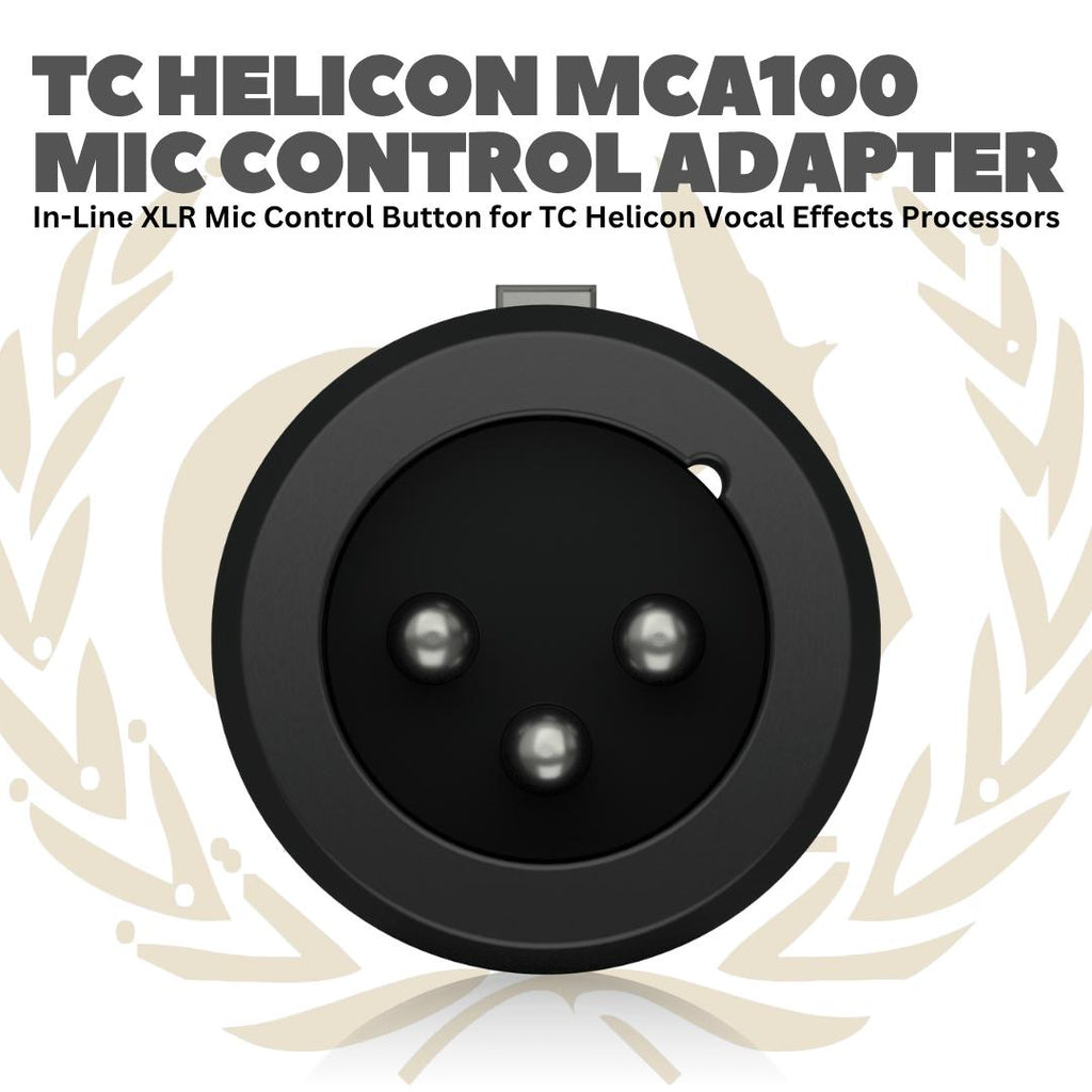 TC Helicon - MCA100 Mic Control Adapter - MCA 100 Adaptor Mik MCA-100 Microphone Adapter XLR