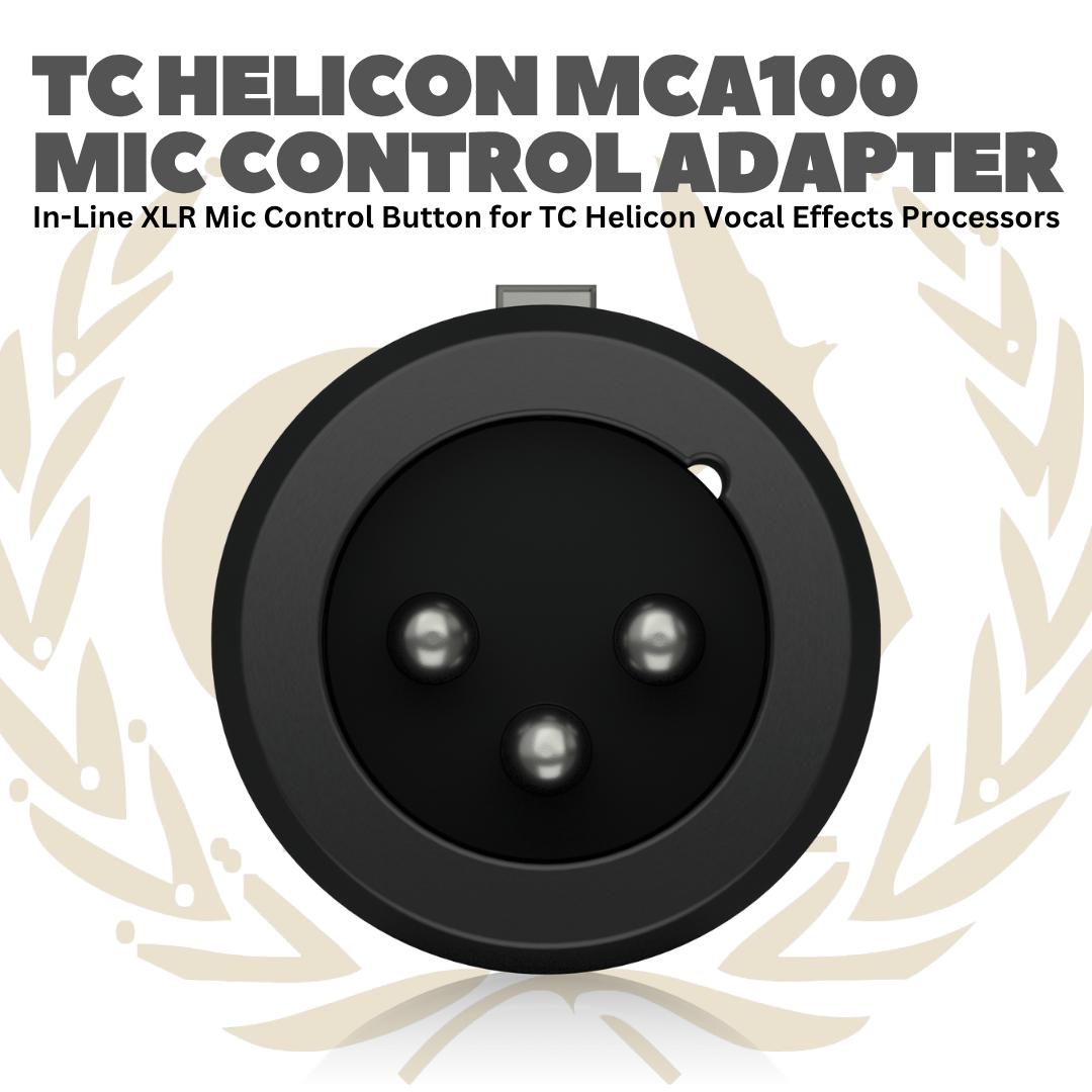 TC Helicon - MCA100 Mic Control Adapter - MCA 100 Adaptor Mik MCA-100 Microphone Adapter XLR