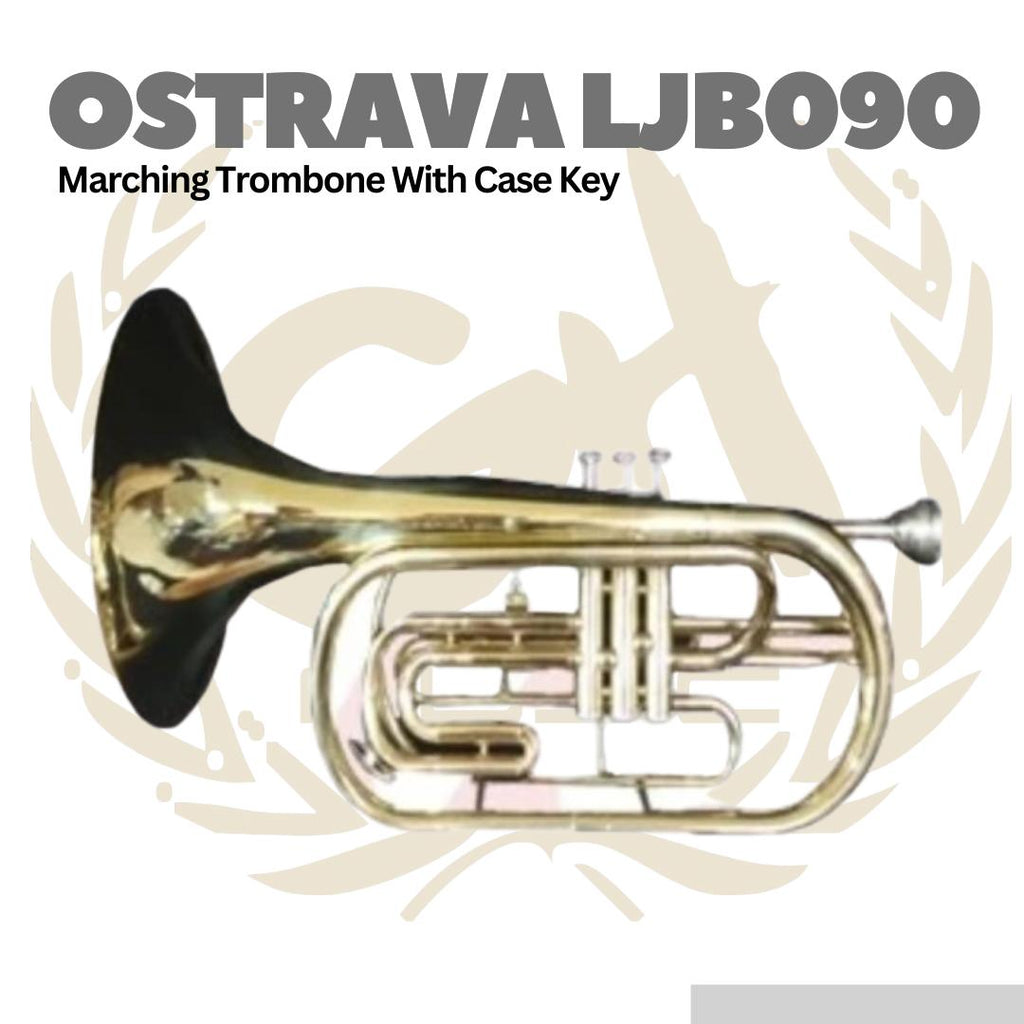Ostrava LJB090 Marching Trombone With Case Key - LJB-090