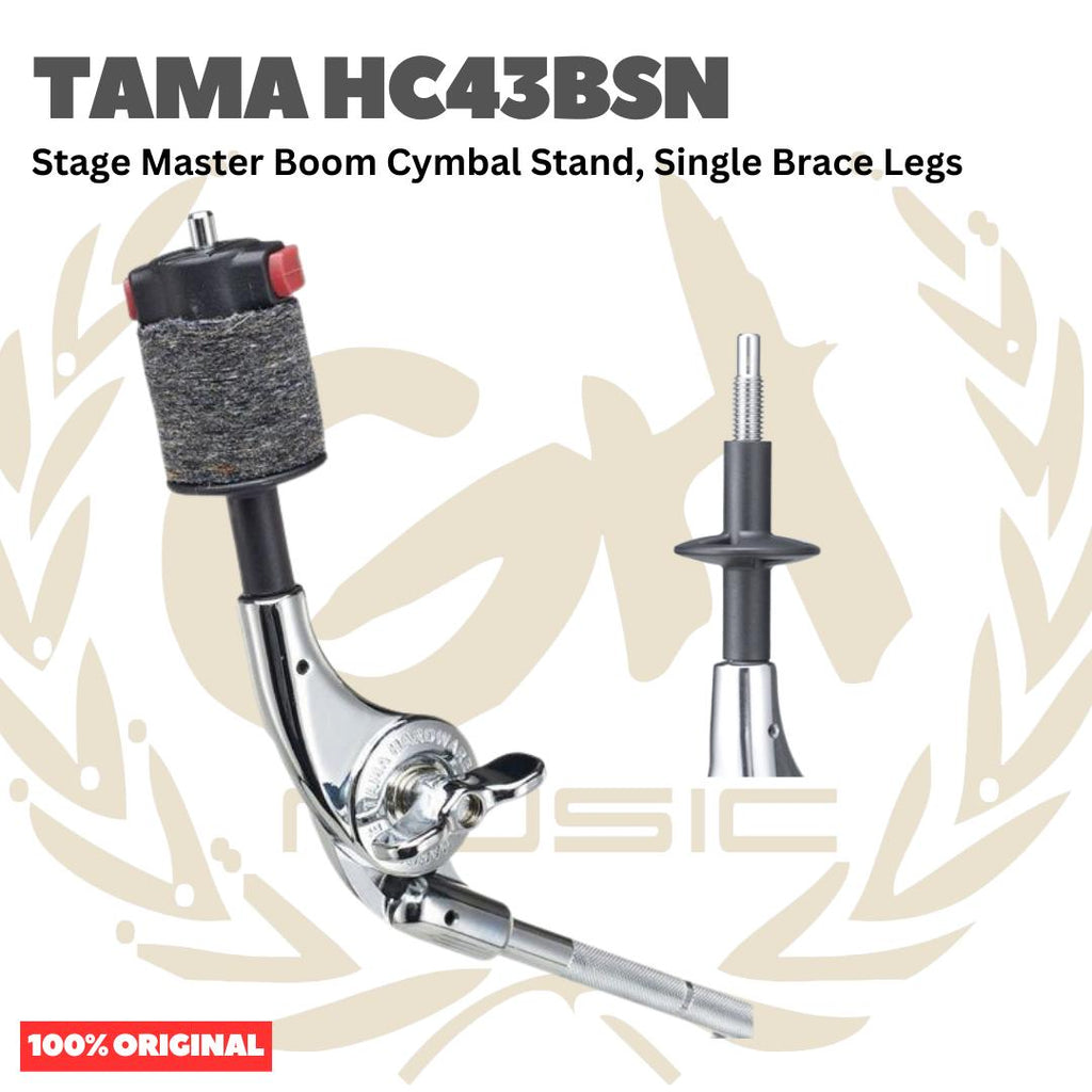 TAMA HC43BSN Stage Master Boom Cymbal Stand, Single Brace Legs - Stand Simbal Drum