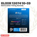 Elixir 12074 Nanoweb 7-String Electric Guitar Strings 10-59 - Senar Gitar Listrik