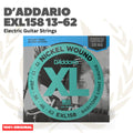 D'Addario EXL158 13-62 Nickel Wound, Baritone Light Gauge Electric Guitar Strings - Senar Gitar Listrik Elektrik EXL 158