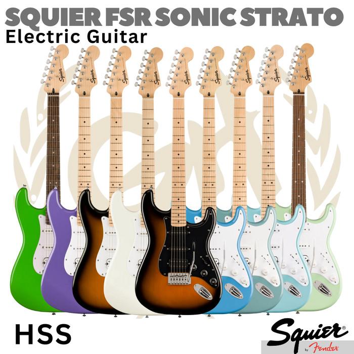 SQUIER FSR SONIC HSS Stratocaster Electric Guitar | Gitar Elektrik
