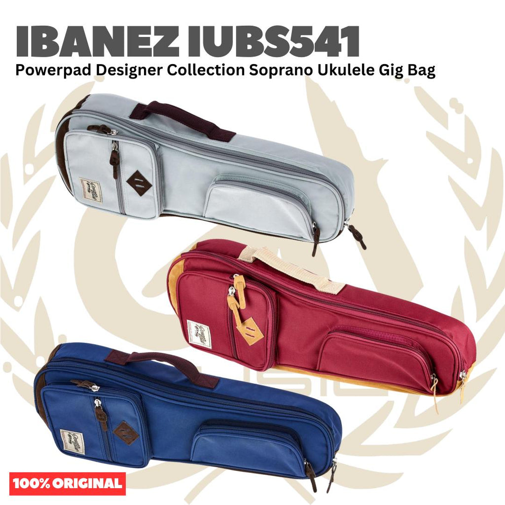Ibanez IUBS541 Powerpad Designer Collection Gig Bag for Soprano Ukulele - Tas Ukulele Soprano Original Asli