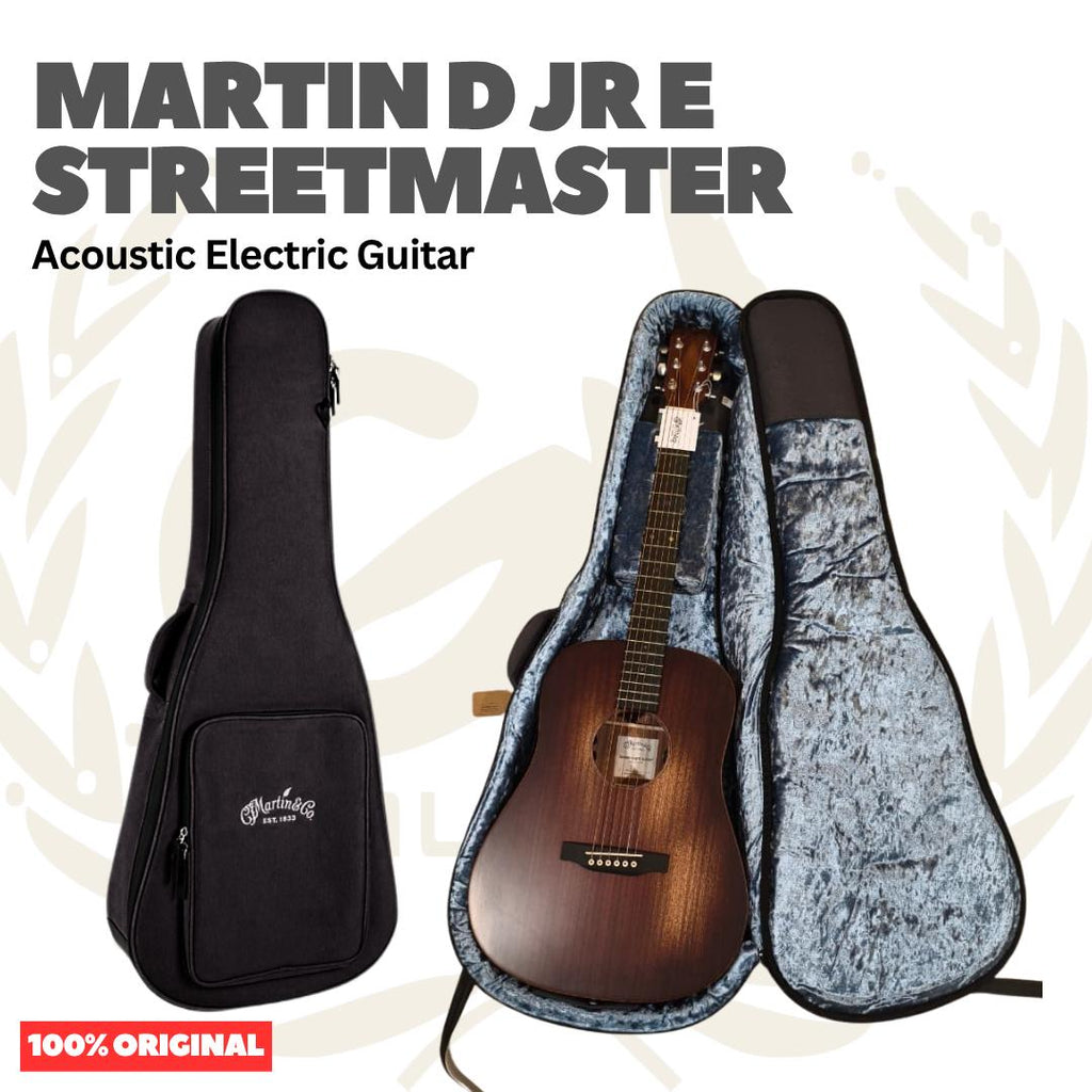 Martin D-JR-E STREETMASTER Acoustic Electric Guitar w/Bag - Gitar Akustik Elektrik