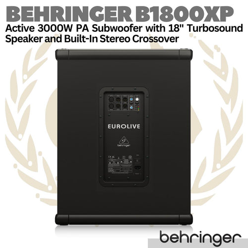 BEHRINGER EUROLIVE B1800XP Active 18 Inch 3000W PA Subwoofer | Sub