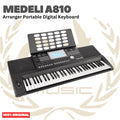 MEDELI A810 61-Keys Arranger Portable Digital Keyboard - A-810 Keyboard Original Asli