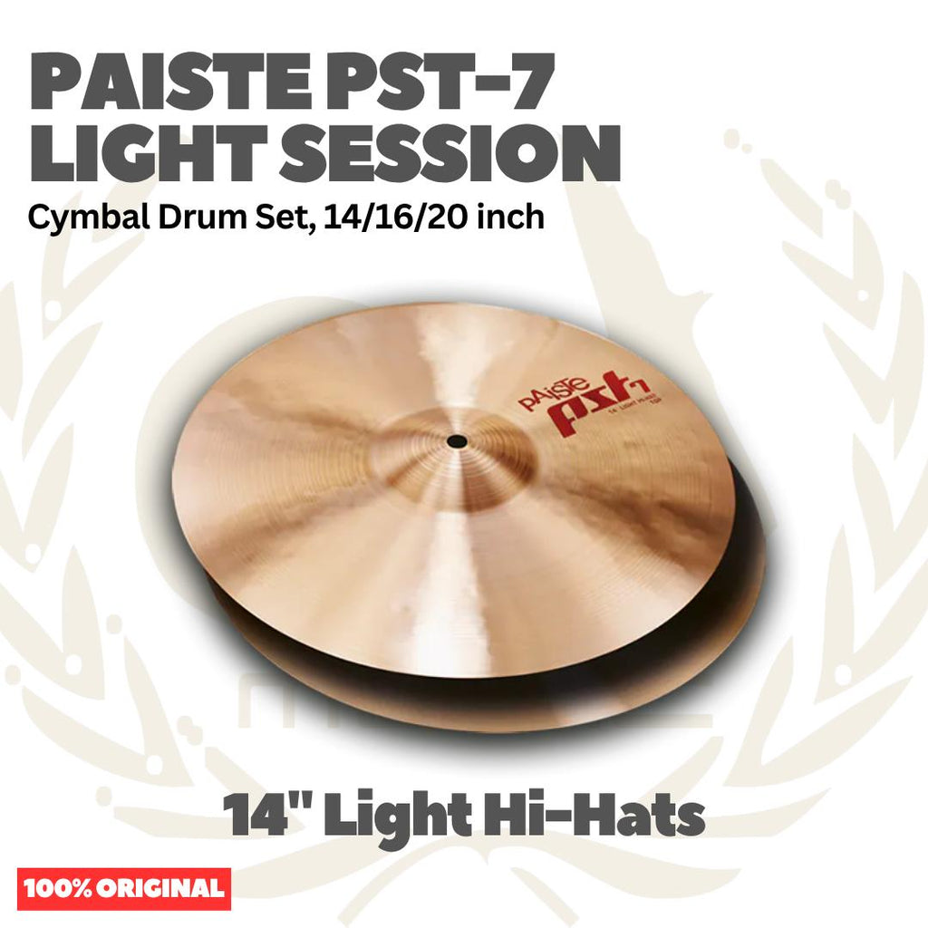 Paiste PST-7 Light Session Cymbal Drum Set 14,18,20 inch - Set Simbal Drum PST7