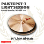 Paiste PST-7 Light Session Cymbal Drum Set 14,18,20 inch - Set Simbal Drum PST7