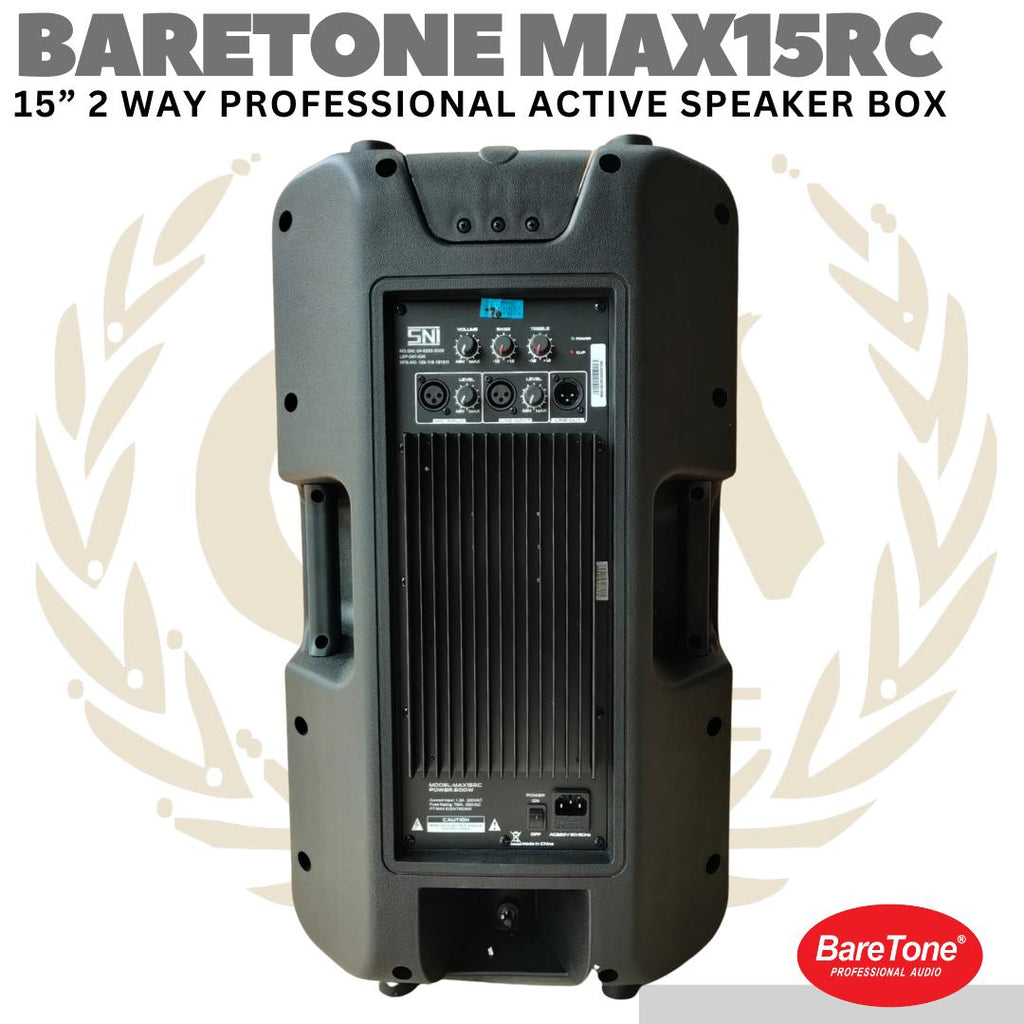 BARETONE MAX15RC 15" Active Speaker | Spiker Aktif Max 15 RC