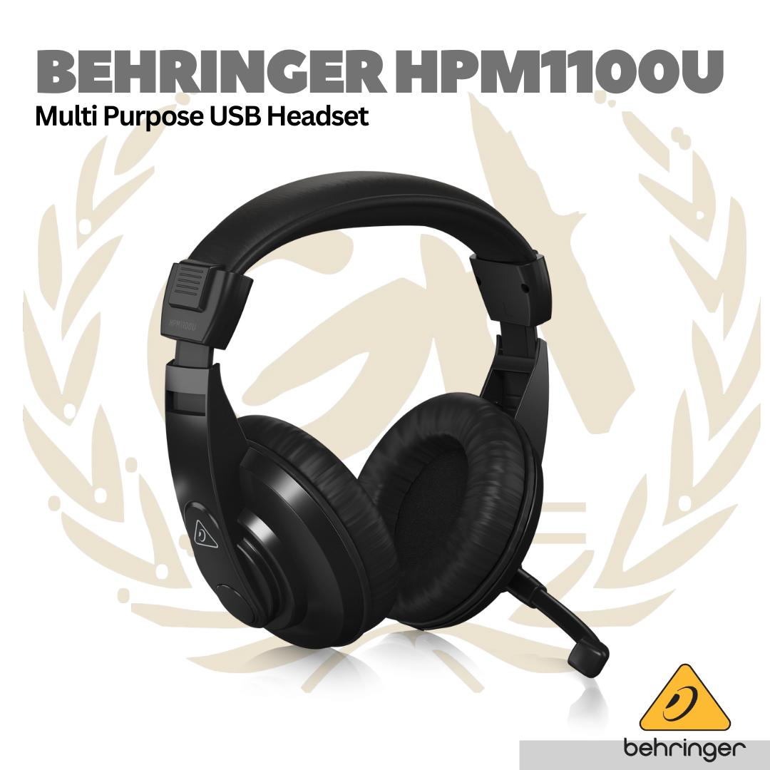 Behringer HPM1100U Multi-purpose USB Headset - Headphone Mic