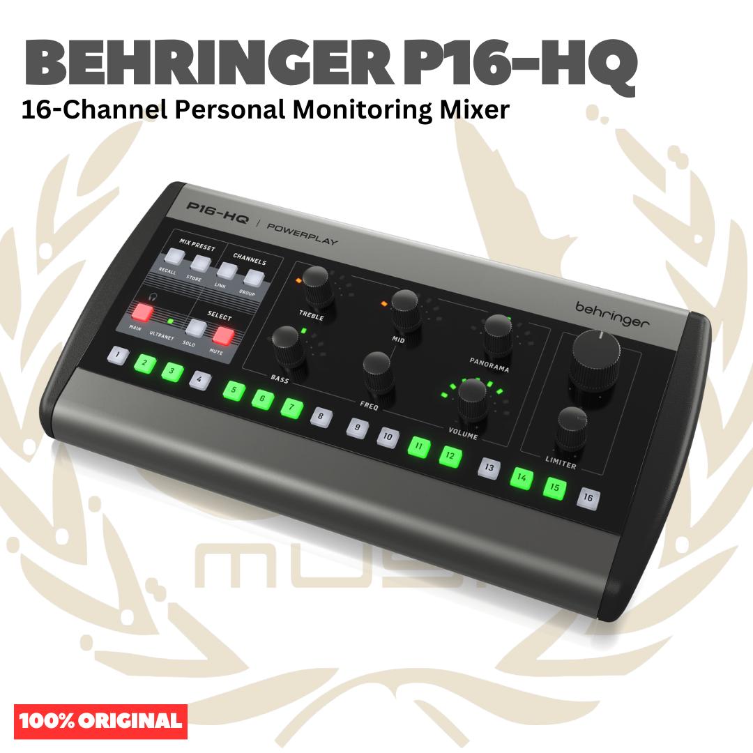 Behringer P16-HQ 16-Channel Personal Monitoring Mixer - P16HQ Mixer