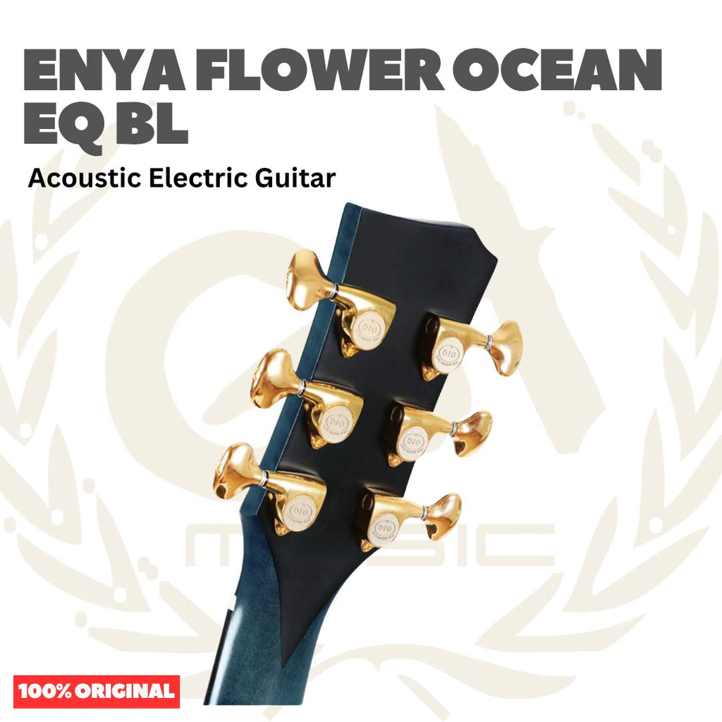 Enya Flower Ocean EQ Acoustic Guitar - Gitar Akustik