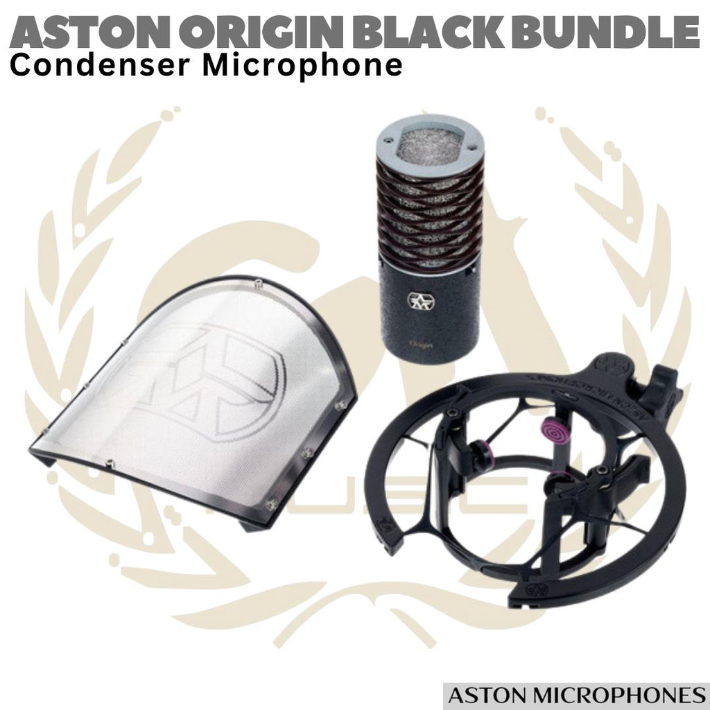 ASTON ORIGIN BUNDLE & BLACK BUNDLE Large Diaphragm Studio Condenser Microphone (made in UK)