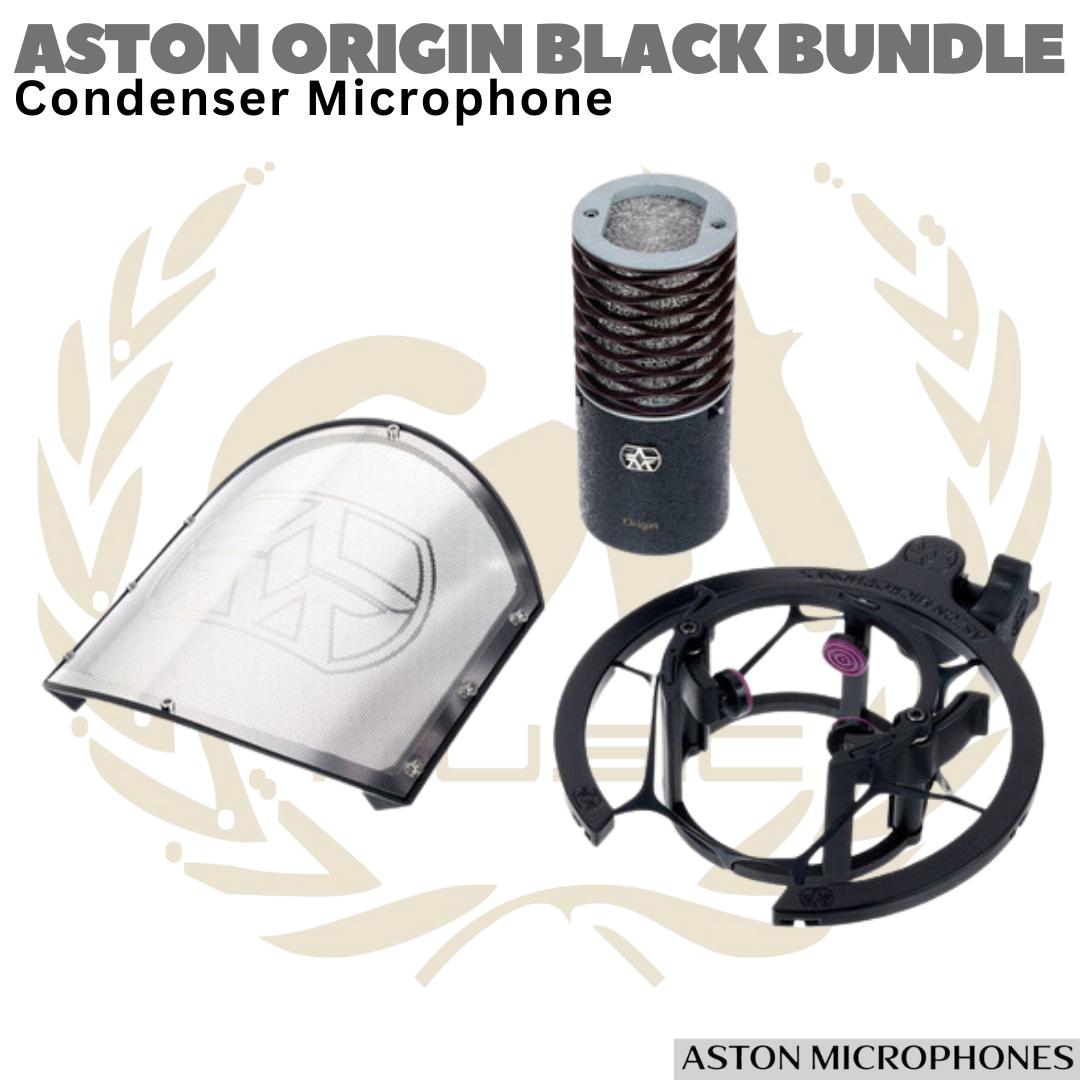 ASTON ORIGIN BUNDLE & BLACK BUNDLE Large Diaphragm Studio Condenser Microphone (made in UK)