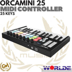 WORLDE ORCA MINI 25 MIDI CONTROLLER KEYBOARD