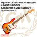SQUIER Classic Vibe Active 70s Jazz Bass V Electric Bass Guitar - Gitar Bass Listrik Elektrik Aktif 5-string Original Asli