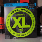 D'ADDARIO NICKEL WOUND XL, EXL 165-6, 32-135, 6 SENAR BASS CUSTOM