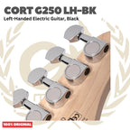 Cort G250 LH-BK Left-Handed Electric Guitar, Black - Gitar Kidal Elektrik Original Asli