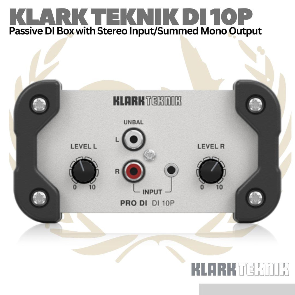 Klark Teknik DI 10P 1-ch Passive Direct Box with Midas Transformer