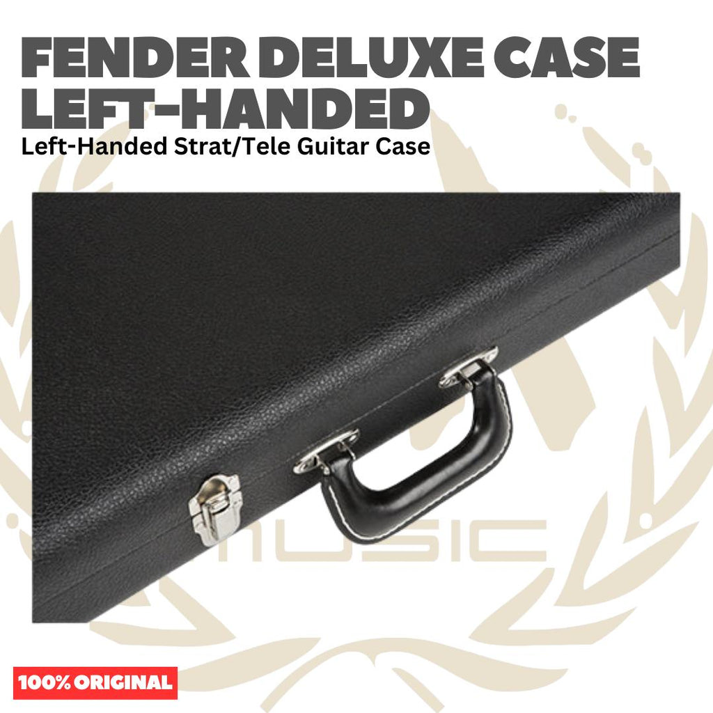 Fender Deluxe Left-Handed Strat/Tele Guitar Case - Hardcase Gitar Listrik Elektrik