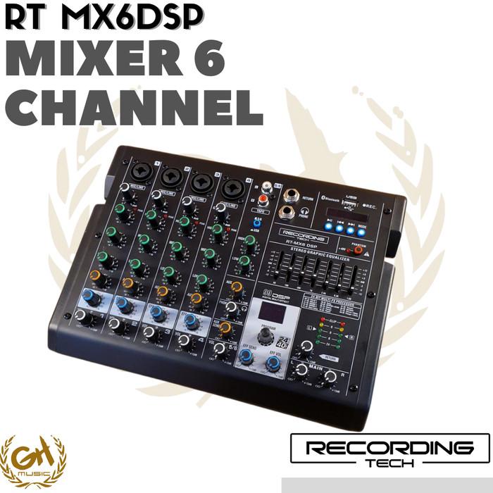 RECORDING TECH MX6DSP PROFESSIONAL 6 CHANNEL PODCAST AUDIO MIXER
