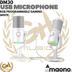 Mic USB MAONO DM30 Gaming RGB Microphone For PC Phone Computer Laptop