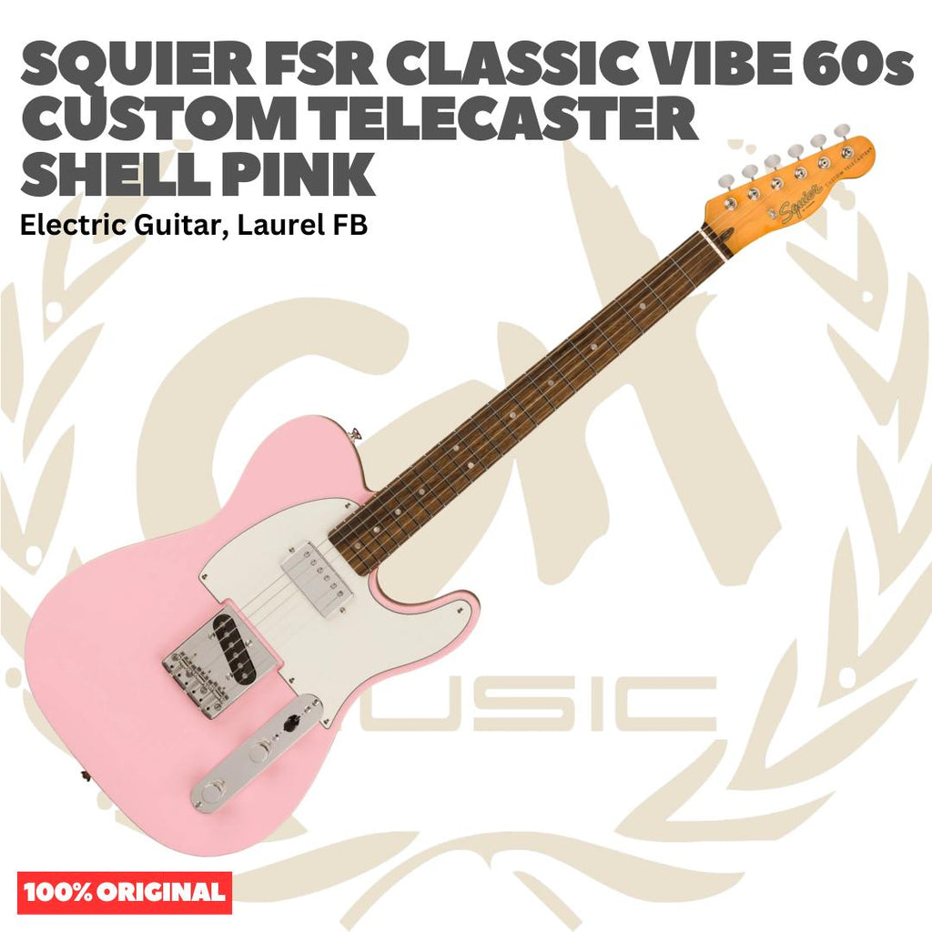 Squier FSR Classic Vibe 60s Custom Telecaster Electric Guitar - Gitar Listrik Elektrik Original Asli