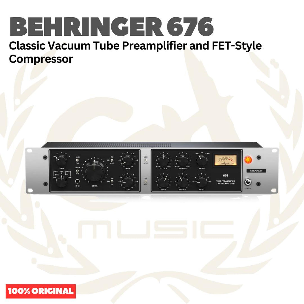 Behringer 676 Classic Vacuum Tube Preamplifier and FET-Style Compressor