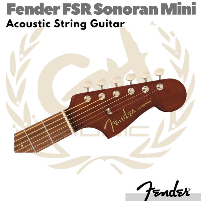 Fender FSR Sonoran Mini Acoustic Guitar Free Softcase | Gitar Akustik