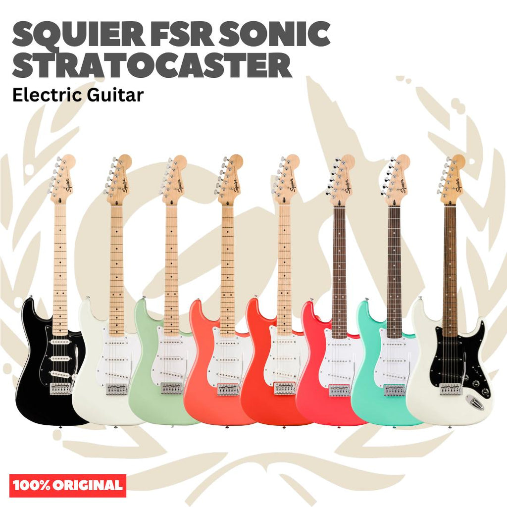 SQUIER FSR SONIC Stratocaster Electric Guitar | Gitar Elektrik Listrik