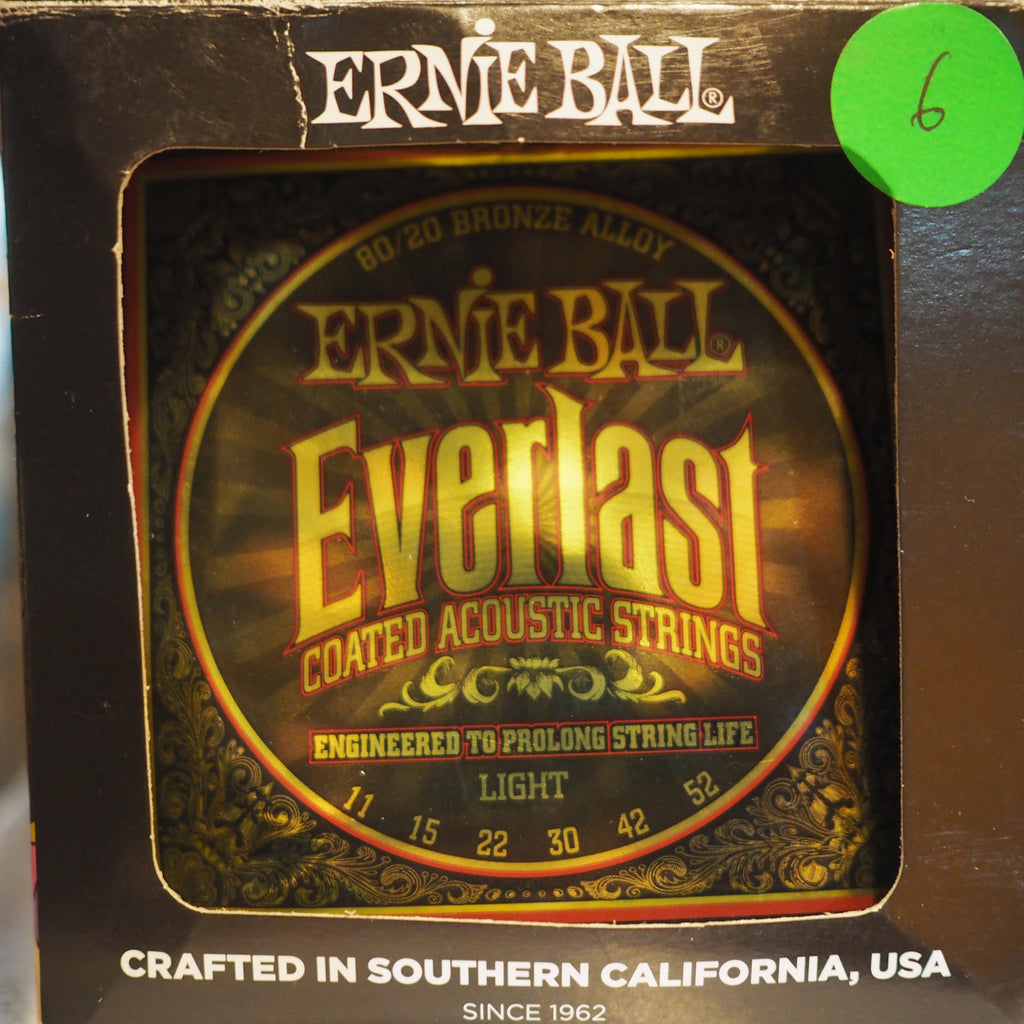 ERNIE BALL Everlast 2558 Coated Acoustic Guitar Strings 11-52 | Senar