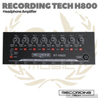 Recording Tech H800 - 8 Channel Stereo Headphone Amplifier Splitter