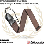 D'ADDARIO PWSPA Acoustic Quick Release | Strap Gitar