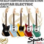 Squier FSR Bullet Competition HH Mustang with Stripes, Electric Guitar