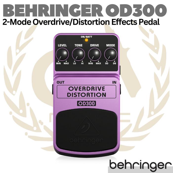 BEHRINGER OD300 Overdrive - Distortion Effects Pedal | Efek Gitar