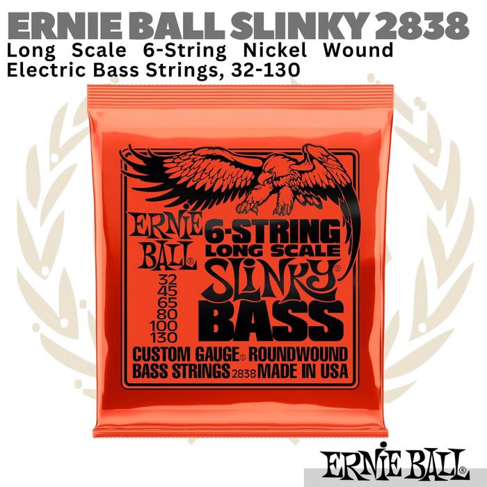Ernie Ball Slinky 2838 Long Scale 6 Strings Nickel Wound | Senar Bass