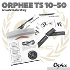 Orphee T5 Acoustic Guitar String 10-50 - Senar Gitar Akustik Steel