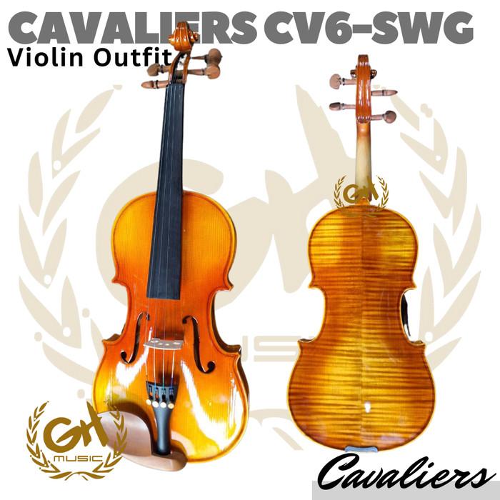 CAVALIERS CV6-SWG Violin Outfit | Biola 1/2 3/4 4/4 1/4 Size
