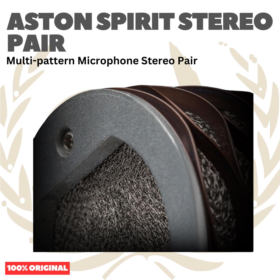 ASTON SPIRIT STEREO PAIR Multi-pattern Condenser Microphone Stereo Pair - Mic Kondensor Mik Sepasang Set Multipolar Mikrofon Original Asli