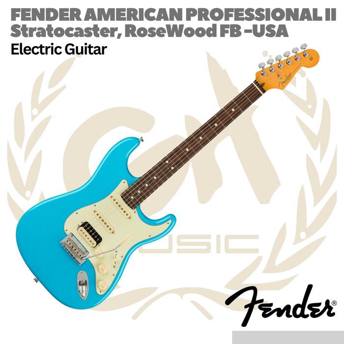 Fender American Professional II HSS Stratocaster Electric Guitar RW