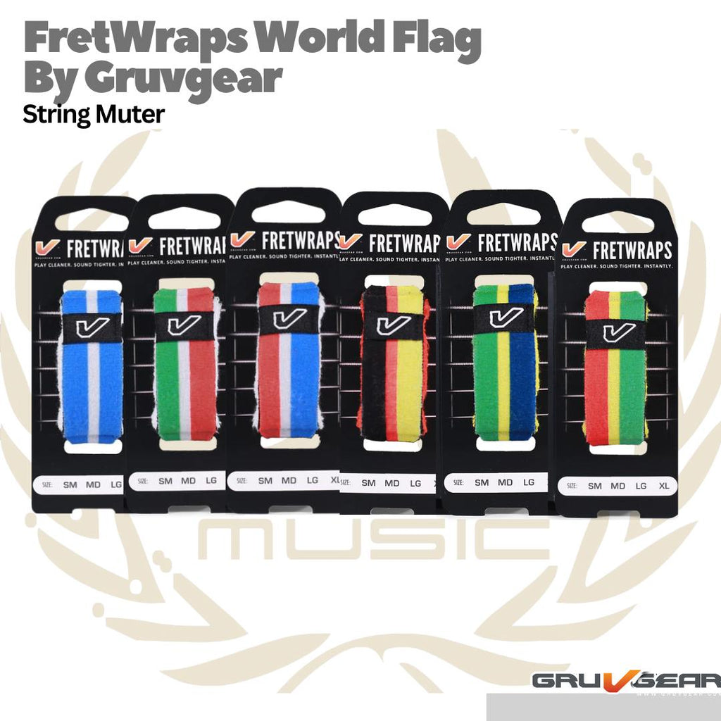 Fretwrap By Gruvgear HD WORLD FLAG - String Muter