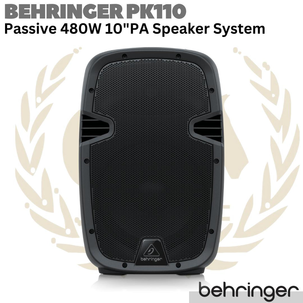 BEHRINGER PK110 Passive 480W 10 inch PA Speaker System | Spiker Pasif