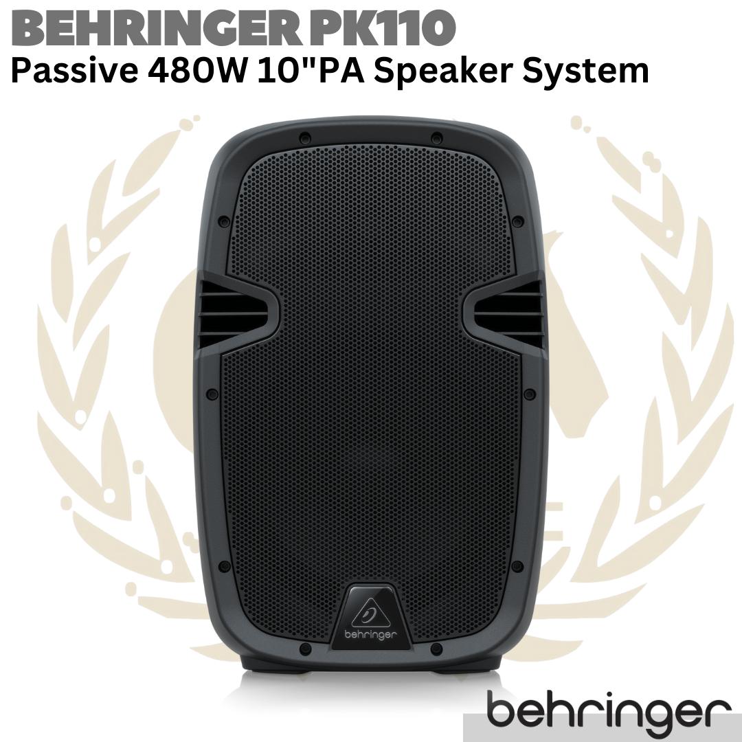 BEHRINGER PK110 Passive 480W 10 inch PA Speaker System | Spiker Pasif