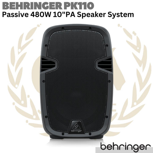 BEHRINGER PK110 Passive 480W 10 inch PA Speaker System | Spiker Pasif