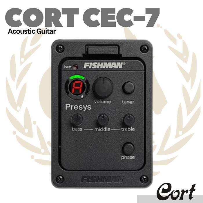 Cort CEC-7 Nylon Classical Guitar - Gitar Akustik Klasik CE-C7