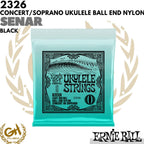 Ernie Ball 2326 Concert Soprano Nylon Ball End, Black - Senar Ukulele