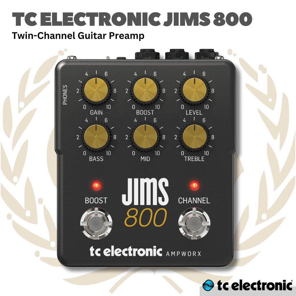 TC ELECTRONIC AMPWORX JIMS 800 PREAMP GUITAR PEDAL - JIMS-800 EFEK PREAMP PEDAL GUITAR BASS JIMS800