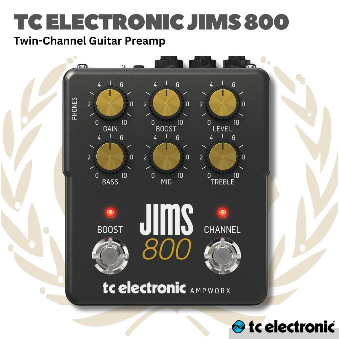 TC ELECTRONIC AMPWORX JIMS 800 PREAMP GUITAR PEDAL - JIMS-800 EFEK PREAMP PEDAL GUITAR BASS JIMS800